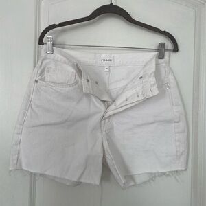Frame Denim Women's Classic White Jean Shorts 28